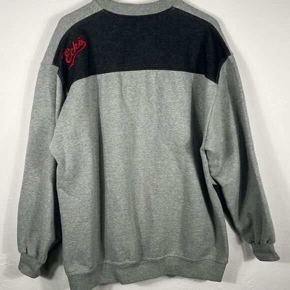 🔥 Vintage ECKO UNLIMITED Heavy Thick Embroidered Crewneck Sweatshirt - Sz 2XL - Picture 8 of 12